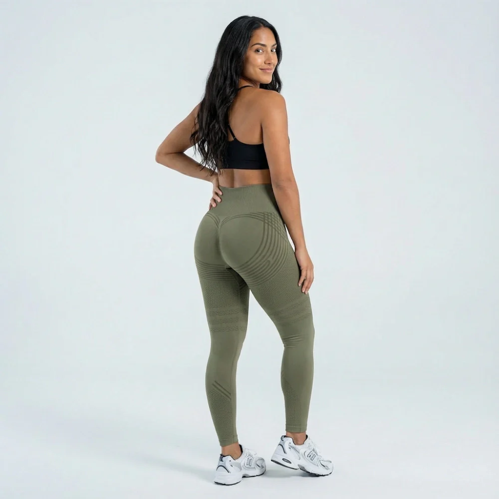 Cellumove 3D Leggings - Army Green - Image 3