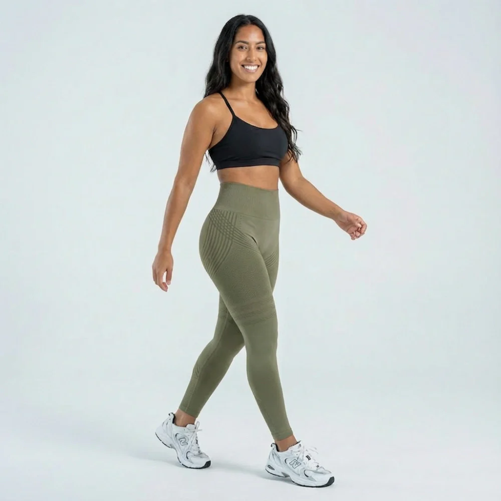 Cellumove 3D Leggings - Army Green - Image 4